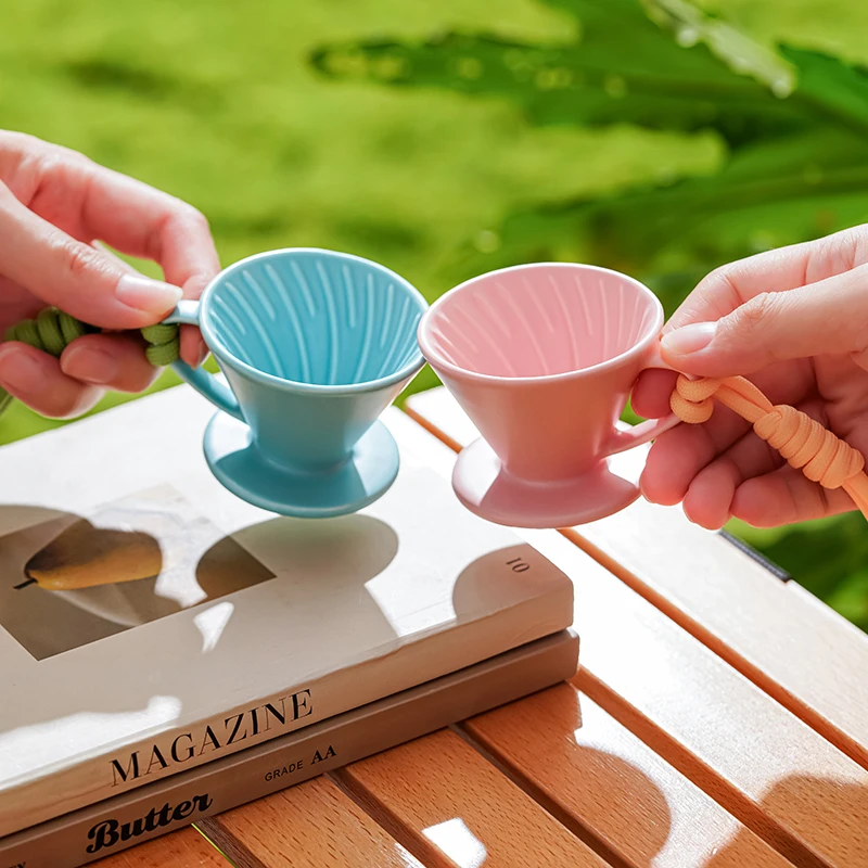 كوب تخمير قهوة هافمور شحذ صغير على شكل حرف V، كوب...