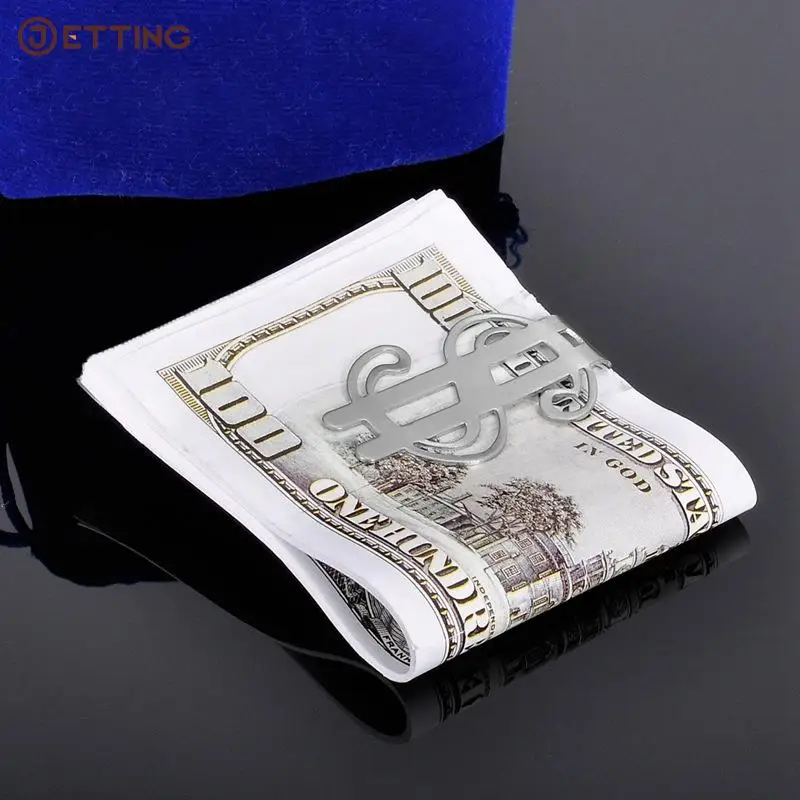 Slim Money Clip Stainless Steel Cash Bills Credit Clip New Dollar Design Fashion Coin Banknote Cash Clamp Holder 1PCS