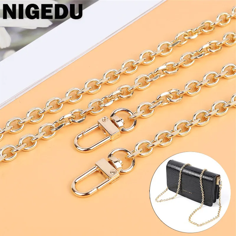 

120cm Gold Bag accessories Bag chain Hardware handbag accessories Metal alloy bag chain strap Shoulder bag strap