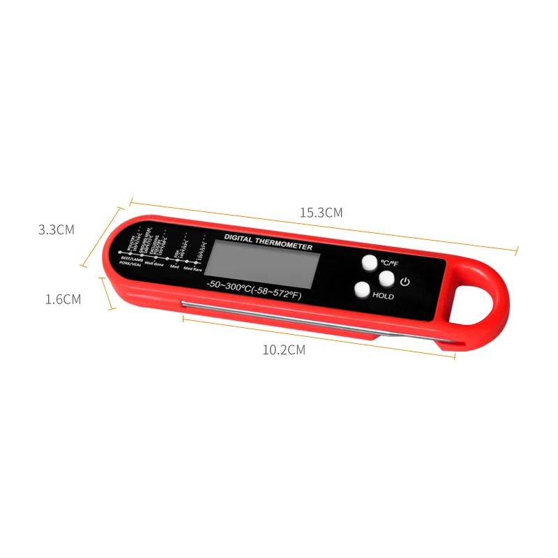 Precision Instant Read Digital Meat Thermometer with Calibration Feature