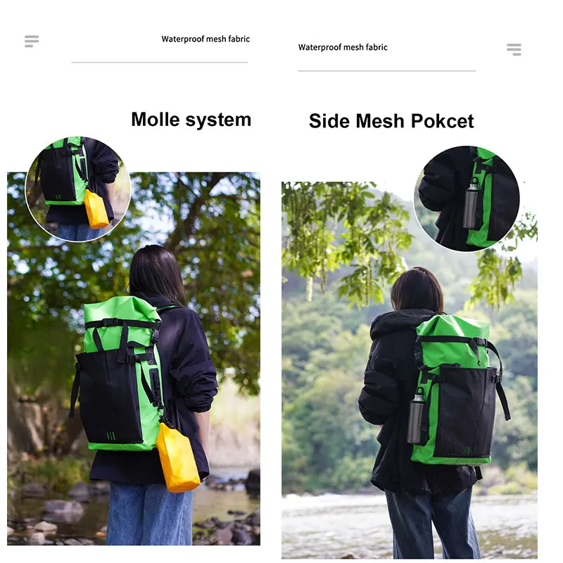 30L Waterproof Dry Bag Backpack For Camping Drifting Hiking Swimming Rafting Kayaking River Trekking Outdoor Floating Bags waterproof dry bag
