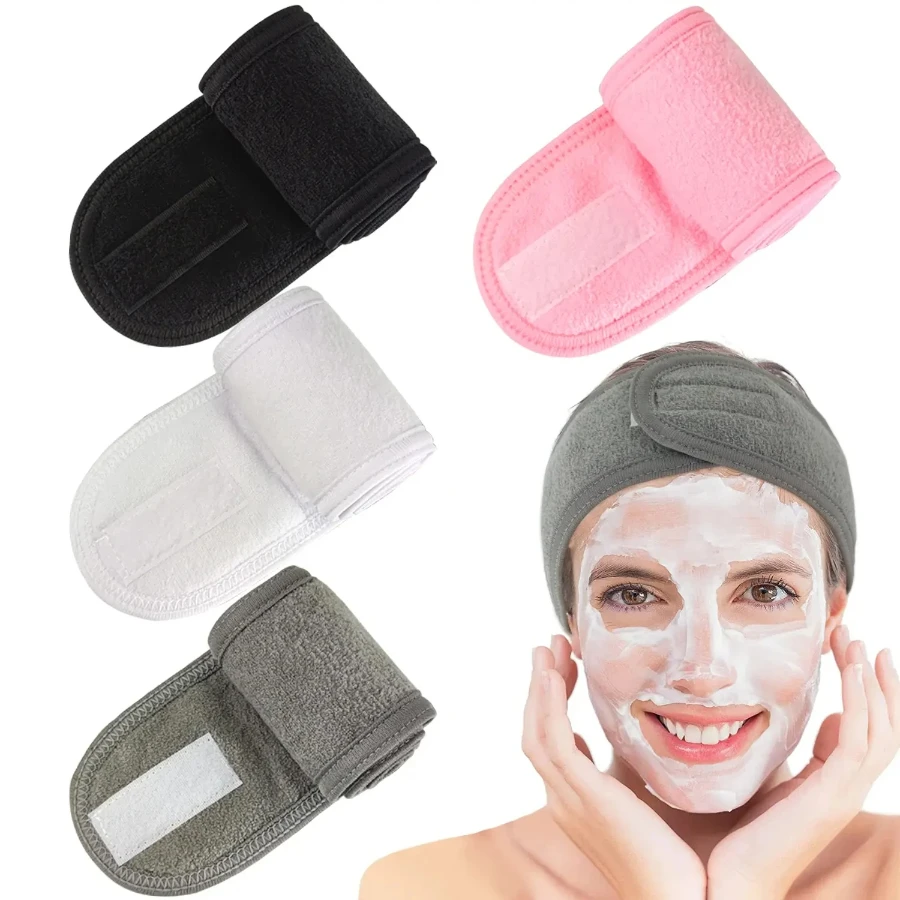

Adjustable Head Band for Women, Wide Hairband, Yoga, Spa, Bath, Shower, Makeup, Wash Face, Cosmetic Headband, Ladies Make Up Acc