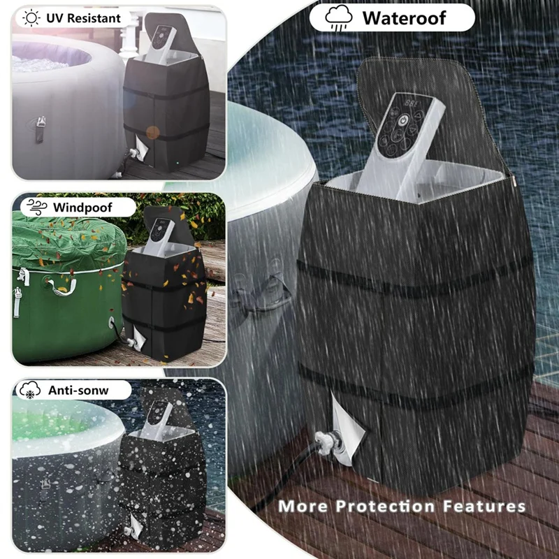 온수 욕조 스파 히터 펌프 커버, 방수 온수 욕조 절연 펌프 커버, 여러 브랜드..