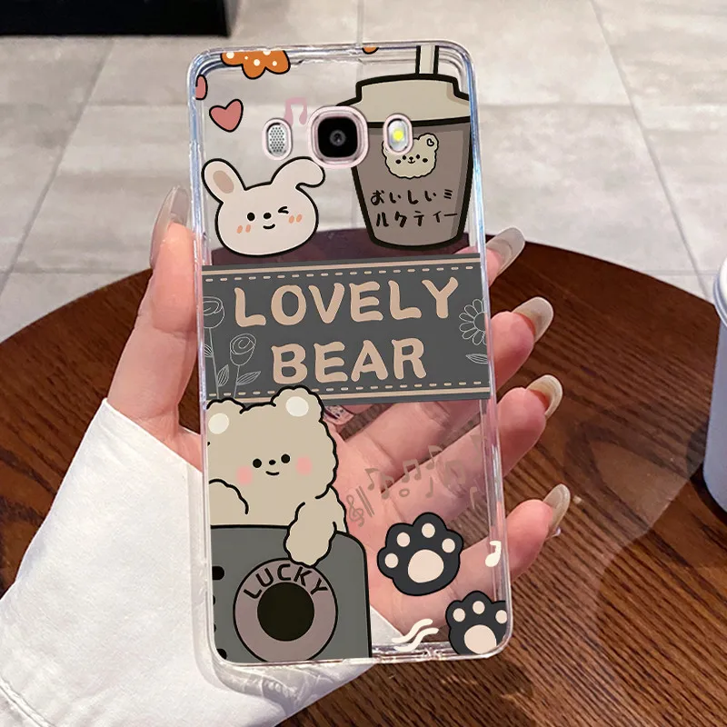 Aesthetic Cute Cat Transparent Phone Case Cover