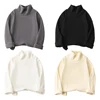 Cozy Unisex Children Long Sleeve T Shirt with Half High Collar Solid Color Base Layer Versatile Suitable Layering Chilly Seasons 1