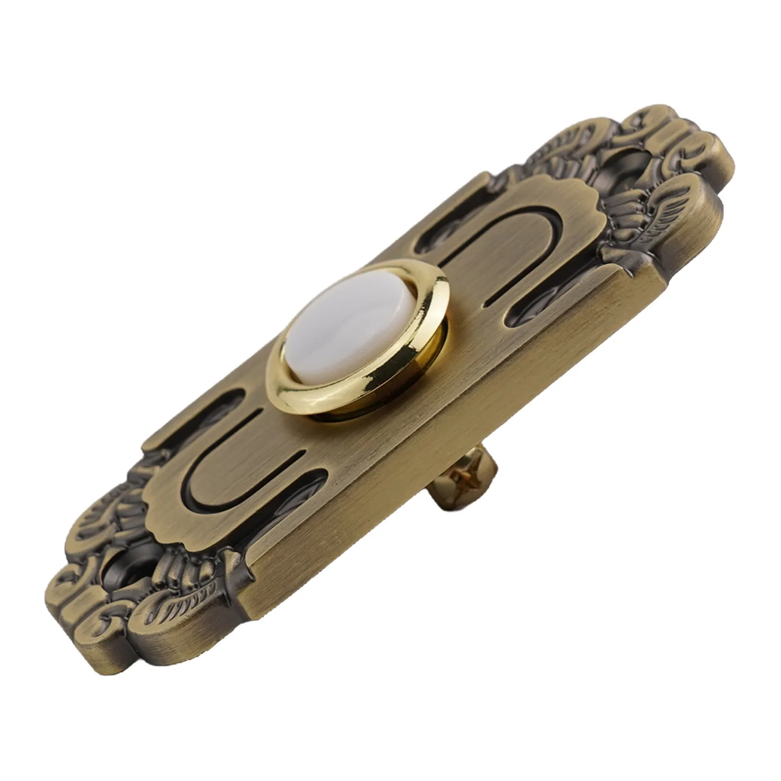Antique Metal Doorbell Push Button Wired Lighted Up LED Doorbell Button With Screws Wall Mounted Switch