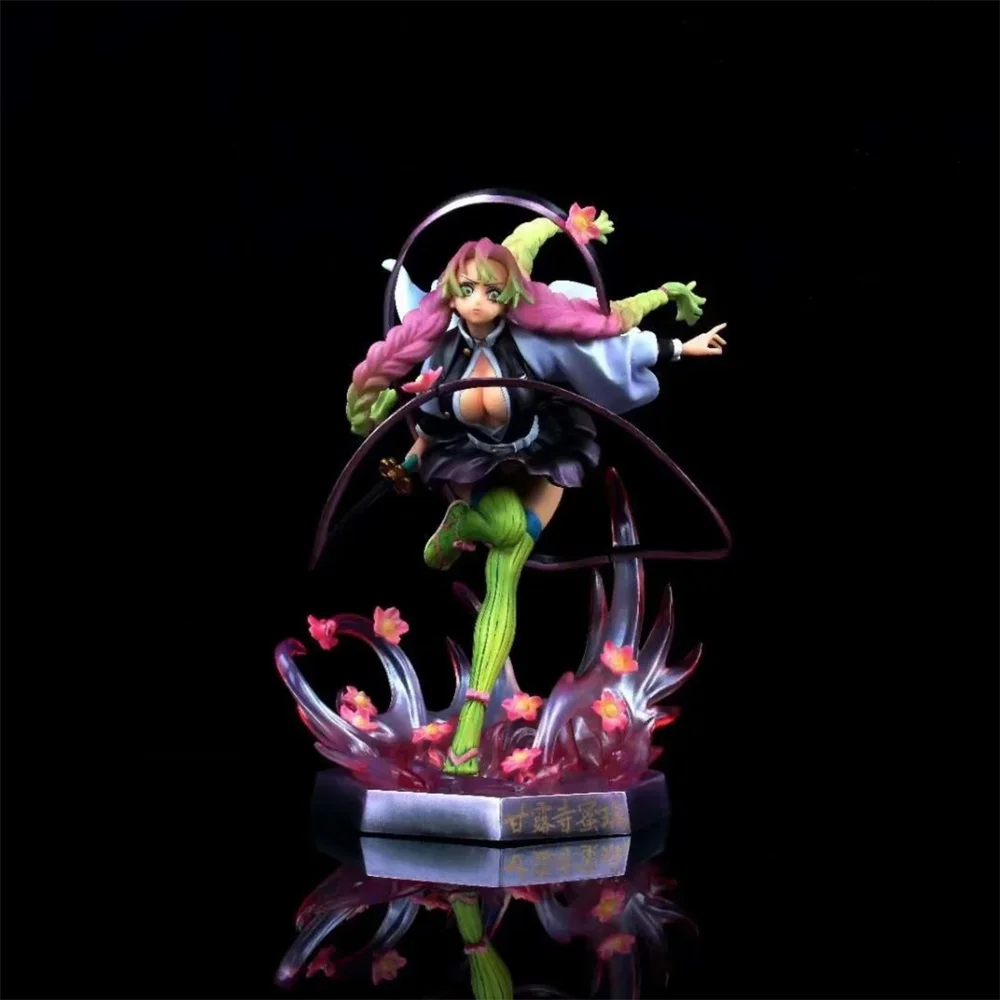 

Anime Demon Slayer Kimetsu No Yaiba Kanroji Mitsuri PVC Action Figure Collectible Model Doll Toy 21cm