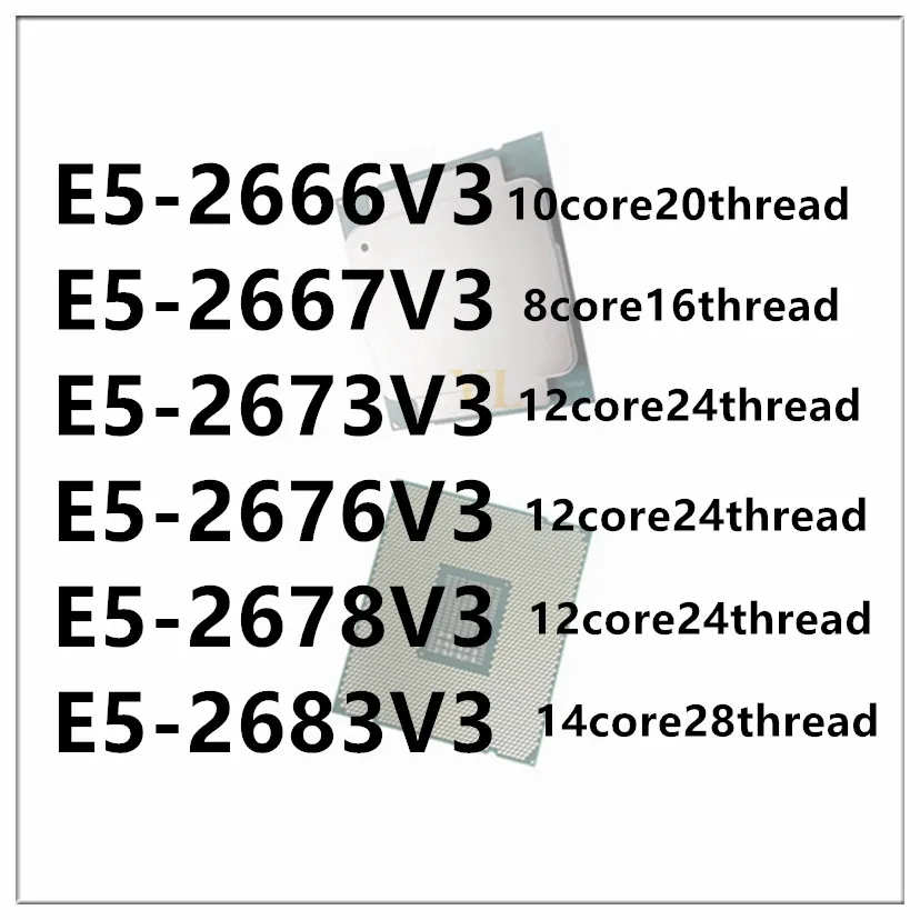 1pcs E5-2666V3 E5-2667V3 E5-2673V3 E5-2676V3 E5-2678V3 E5-2683V3