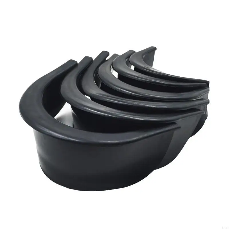 6Pcs/Set Pool Table Billiard Pocket Hole Black Rubber Liners 4 Corner 2 Side Corner Snooker Replacement Accessories