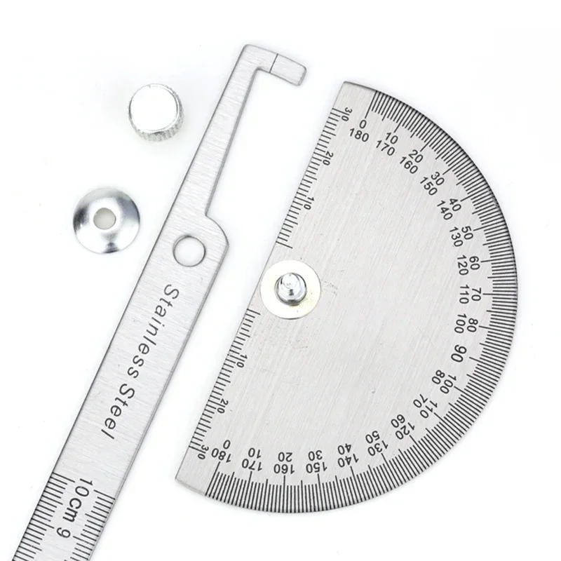 Goniometer Stainless Steel Protractor Metal Ruler Multi-Angle Measuring Tool Angle Meter Finder