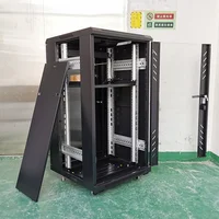 Black 19-Inch Data Center Enclosure 26U 600*600*1200 Wall-Mounted Server Rack Cabinet Glass 18U/32U Network Metal Rack Stock 2