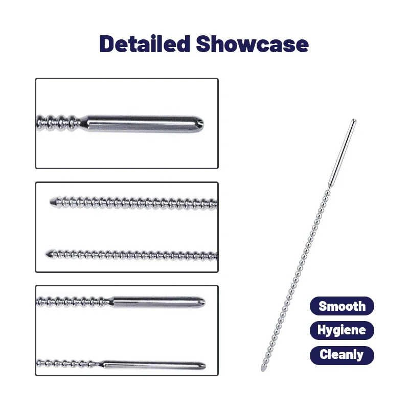 Male Urethral Sounds Metal Penis Plug Uretrale Stimulator Stainless Steel Urethral Catheters Dilators Adult Sex Toy