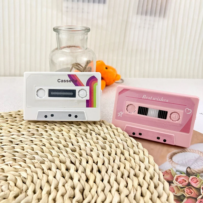 Greeting Post Card Birthday Gifts DIY Recordable 30/60/300 Seconds Voice Audio Cassette Shape Self-made Party Invitation