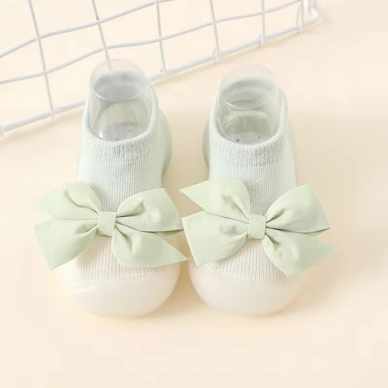Summer New Combed Cotton Anti slip and Breathable Children's Soft Sole Shoes Baby Walking Shoes Mesh Faced Baby Floor Socks 5