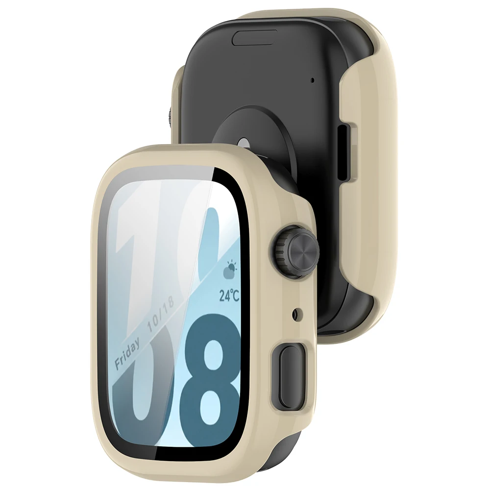 Enhanced Protective Tempered Glass Case for Smart Watches - Durable Strap Cover and Screen Protector Combo