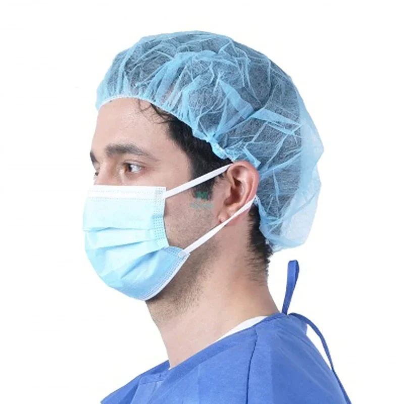 Disposable Bouffant Hair Net Non-Woven Hair Caps Bonnet 100PCS for SPA Food Service Beauty Cooking Nurses Tatoo Head Cover Cap hair bonnet disposable hair cap