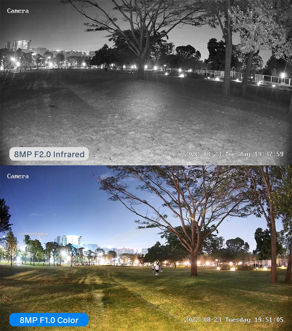 Hikvision Compatible ColorVu Black 5MP Dome POE IP Camera 8MP Home