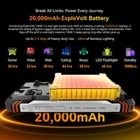 【World premiere】Blackview Oscal TANK 1 Rugged SmartPhone 5G MediaTek Dimensity 7050 20000mAh 6.78" 2.4K 120Hz Display NFC 64MP - Image 3