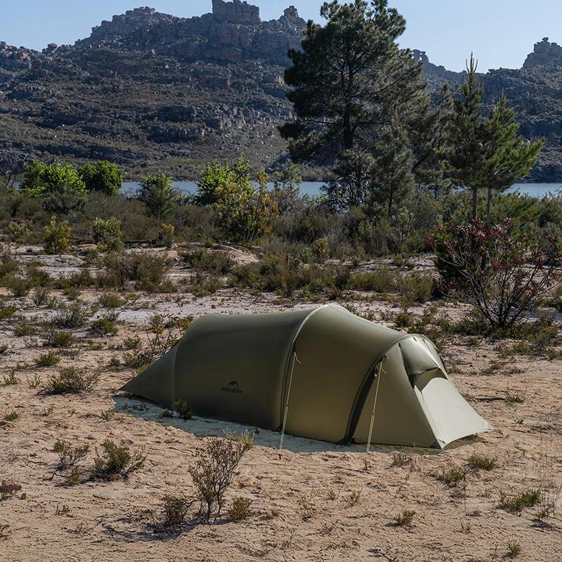 Naturehike Opalus 15D Silicone Tunnel Tent 4 season Outdoor 2-3 Persons Ultralight portable Camping Tent Silicone Fabric Hiking