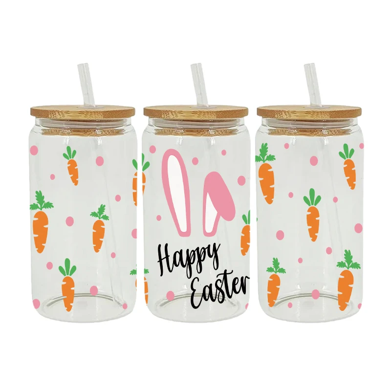 UV DTF Transfer Sticker Easter For The 16oz Libbey Glasses Wraps Bottles Cup Can DIY Waterproof Decals D28638 Dtf Transfer Sticker