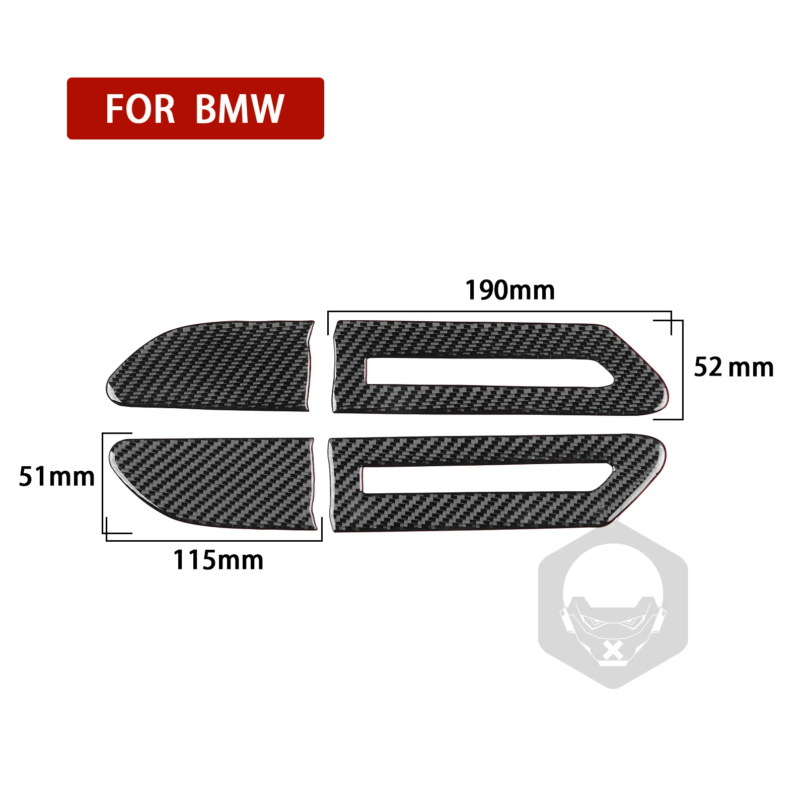 BMW 7 시리즈 F01 2009-2014 리얼 카본 파이버 스티커 사이드 펜더 방향지..