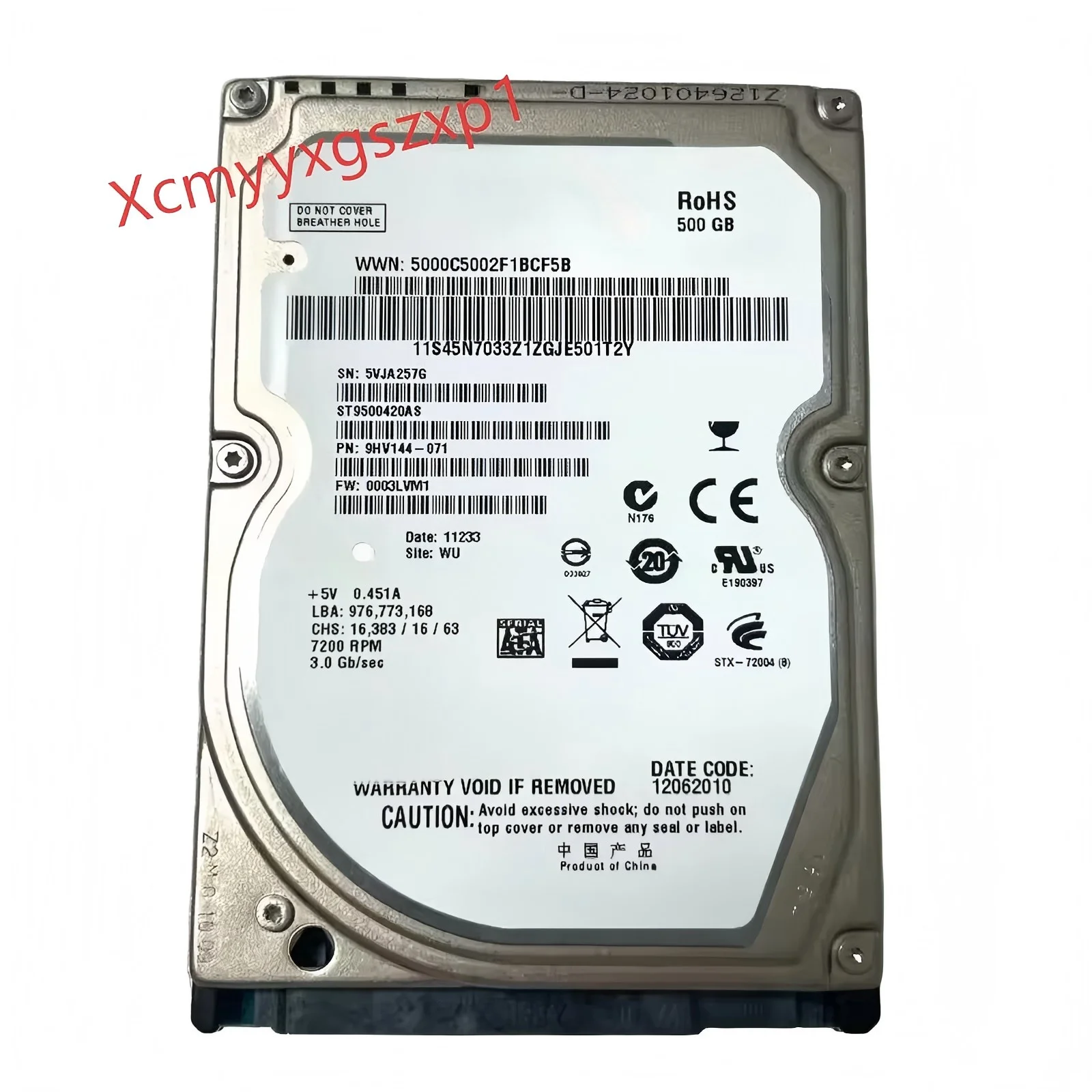 Seagate Momentus ST9500420AS 500GB 7200RPM 16MB SATAII 2.5인치 노트북 HDD 내장 하드 디스크 드라이브에 사용되는 1개
