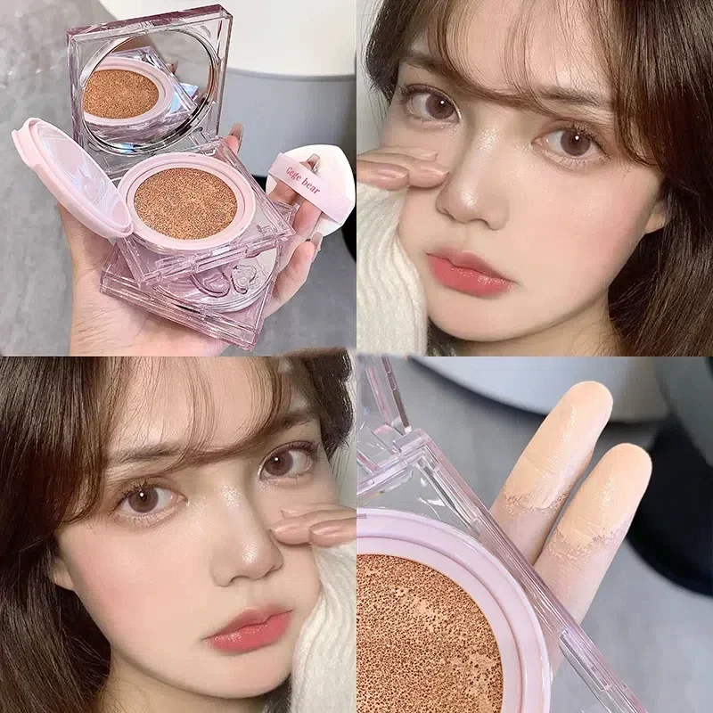 BB Cream Air Cushion Liquid Foundation Full Coverage Waterproof Long-lasting Concealer 2 Colors Cushion Compact Face Makeup Base