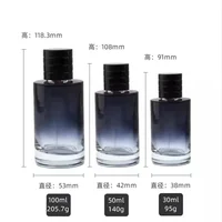 Bouteille de parfum rechargeable en verre Portable, dégradé de couleur, récipient cosmétique, atomiseur pulvérisateur, outil cosmétique de voyage, 30ml-100ml, 1 pièce 6