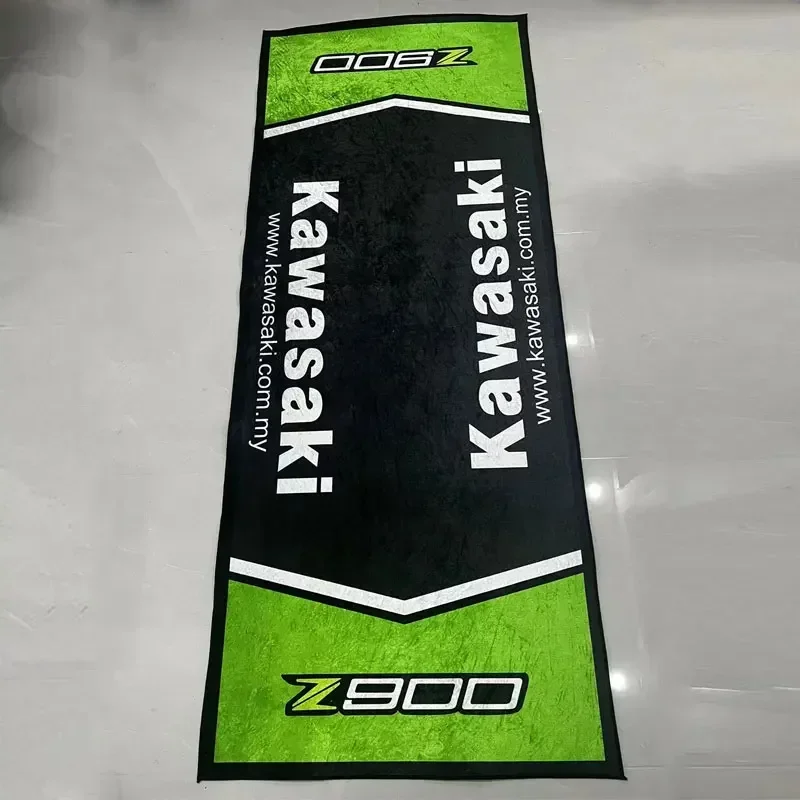 KAWASAKI カワサキ レーシングマット ピットマット フロアーマット カワサキオートバイカーペットガレージマットレーシングクール