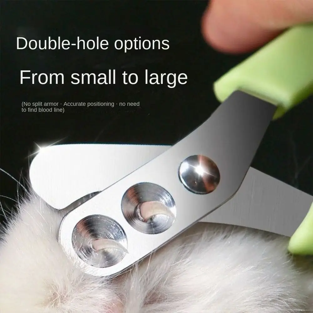 Special Nail Clippers for Pet Cat Dog Double Hole Small Blind Clippers Pet Nail Grooming Trimmer