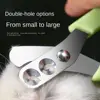 Special Nail Clippers for Pet Cat Dog Double Hole Small Blind Clippers Pet Nail Grooming Clippers Trimmer 1