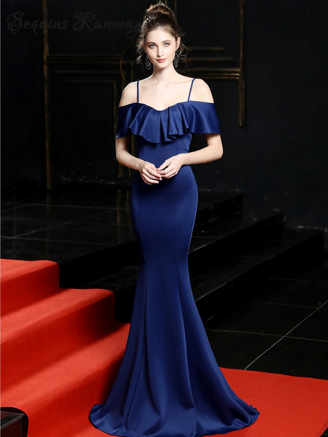 

Sexy elegant luxury slip maxi summer dress women bridesmaid fishtail evening dresses ladies wedding party prom dresses vestidos