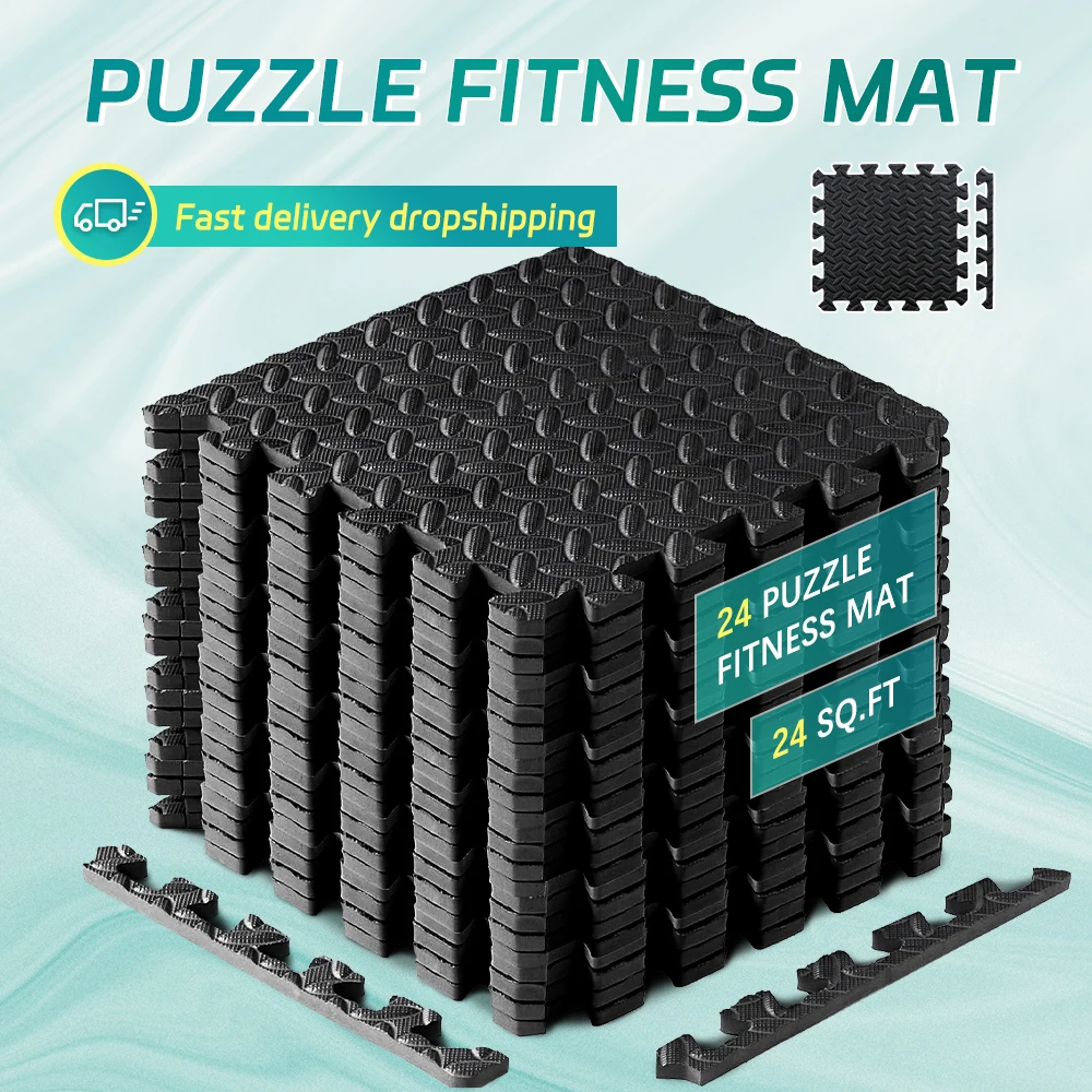 424PcsEvaFoamMatAntiSlipMatHomeRugGymPuzzleExerciseFloor