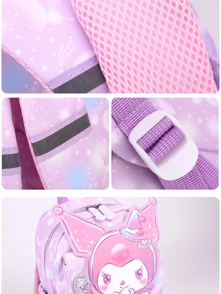 Hello Kitty Fashion Cute Cartoon Backpack Girls School Bag Elementary School Backpack Large Capacity Burden Reduction Backpack