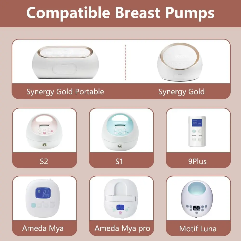 Breast Pump Replacement Parts for Spectra S2, S1, 9 Plus, Synergy Gold,for Spectra Breast Pump Accessories Replacement