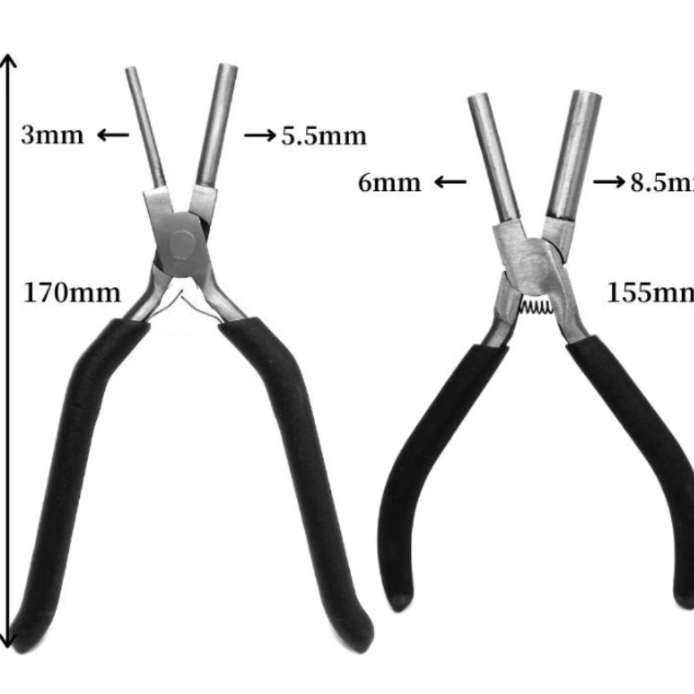 Carbon Steel Jewelry Bead Crimping Pliers Multifunctional needle rolling pliers winding copper wire Jewelry Making Tool