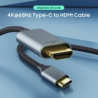 Vothoon Type USB-C to HDMI Cable Adapter 4K 60Hz One-way Transmission Audio Cable Compatible with USB-C MacBook Pro Galaxy S25U - Image 2