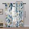 2pcs, Curtain Cloth 2D print Art Floral Durable Polyester (without rod) Decorations Clearance Ldeal for Bedroom, Living Room, 5