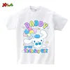 Cinnamoroll Birthday Shirts Girl Family Matching Outfit TShirt Kids Party Custom Name Shirt Family Look Matching Outfits 5th 7th 4
