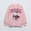 Hello Kitty Baby Girls Sweatshirt Tops Spring New Style Fashion Children's Clothes Loose Casual Hoodie Crewneck Kids Girl Tops 4