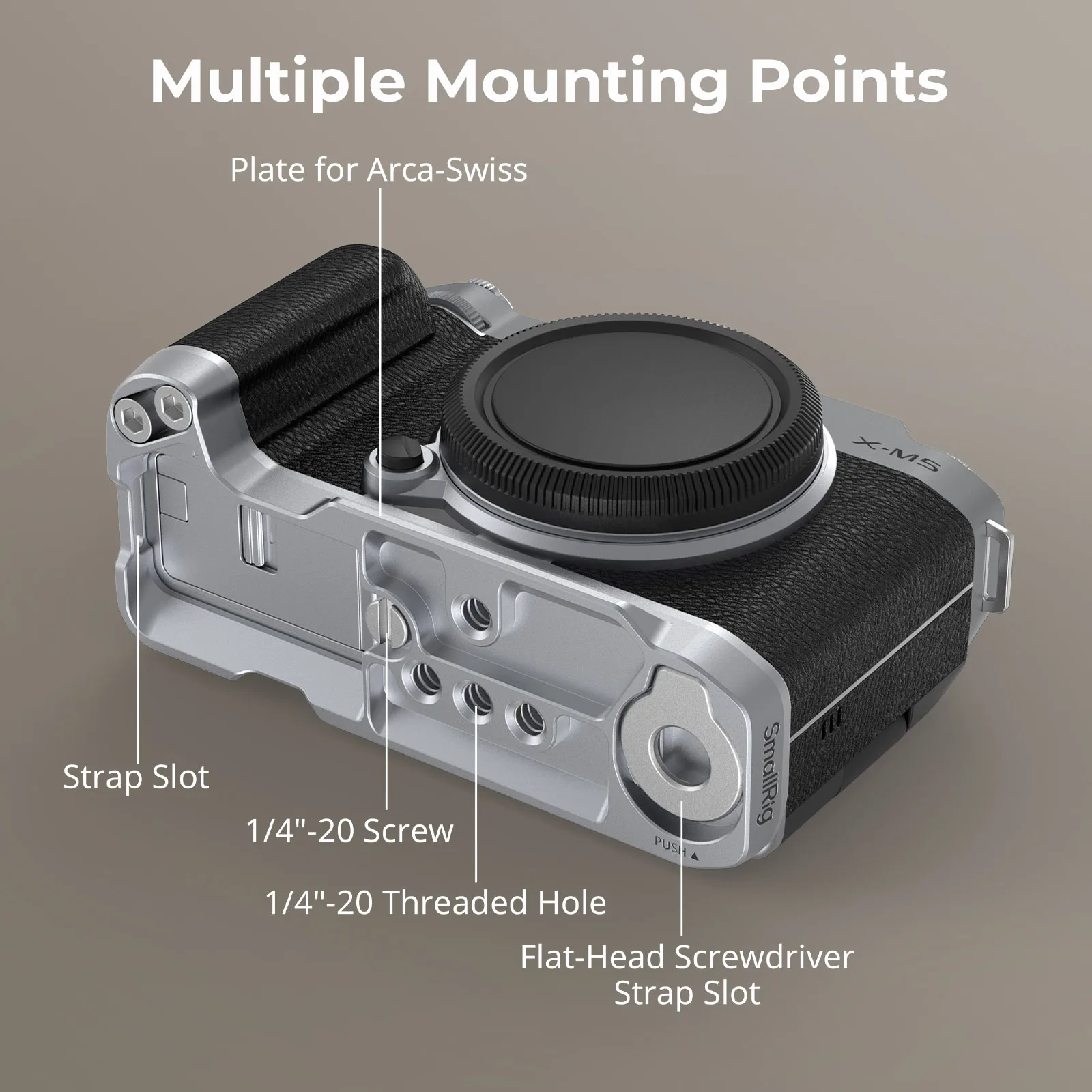 SmallRig X-M5 L 字型マウントプレート FUJIFILM X-M5 用