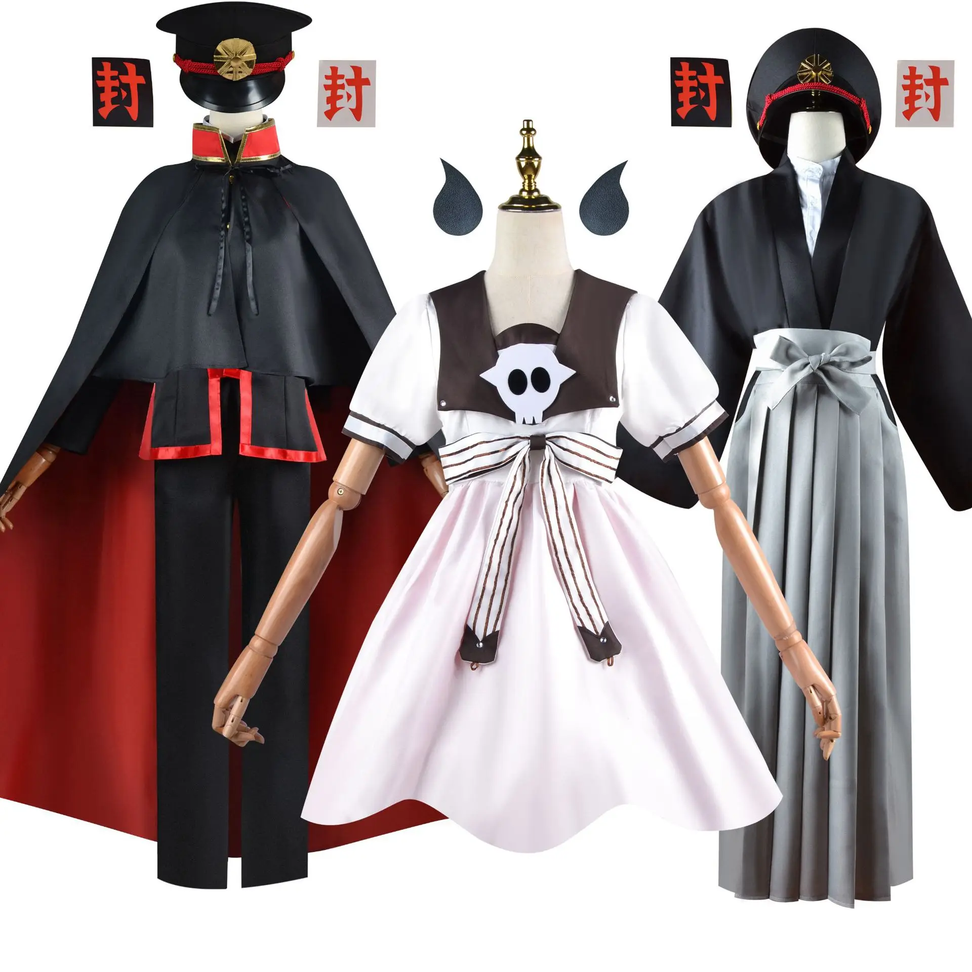 

Anime Toilet Bound Hanako Kun Jibaku Shounen Hanako Kun Cosplay Uniform Wig Yashiro Nene Dress Halloween Party Costumes