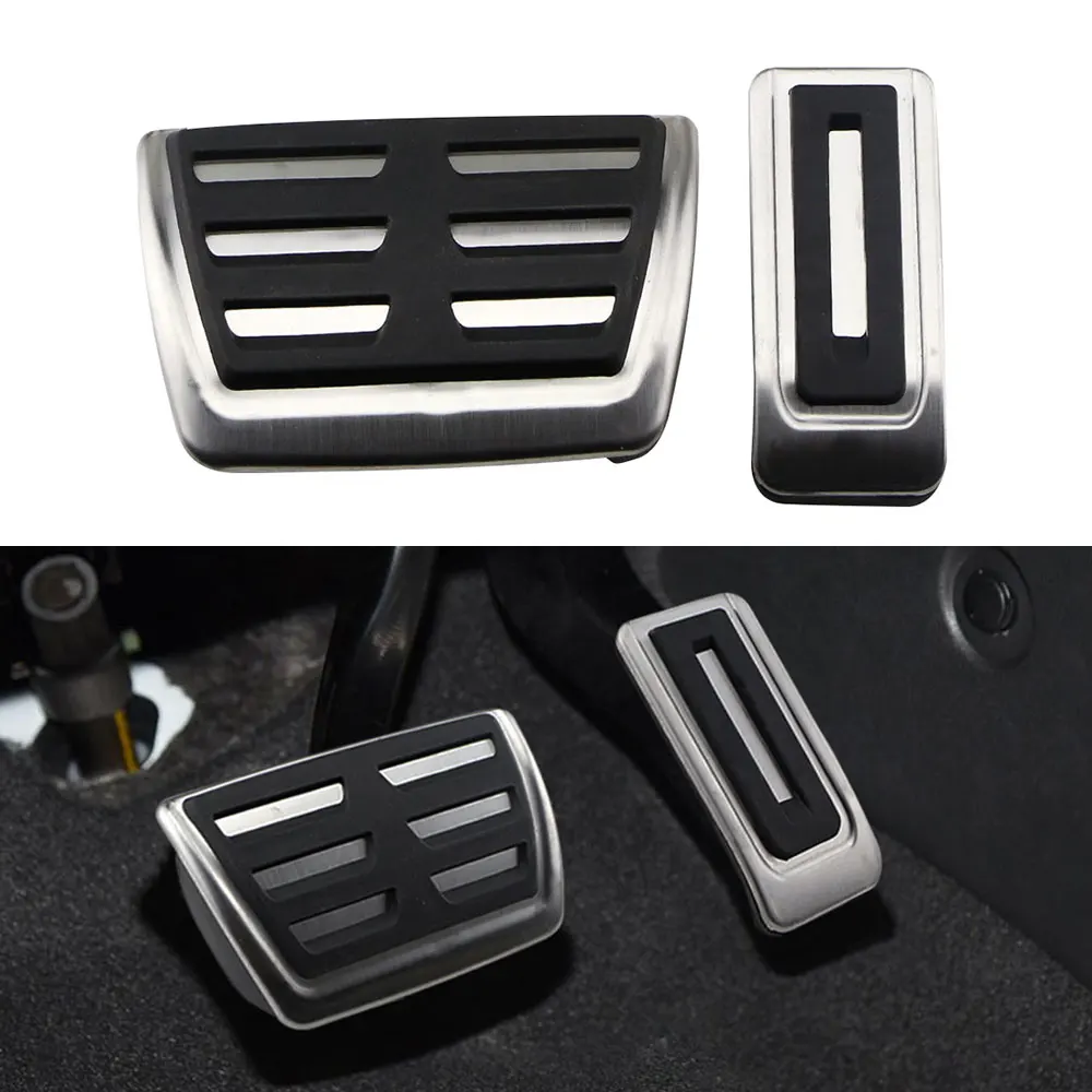 Stainless Steel Car Fuel Brake Pedal Cover for Volkswagen Vw Transporter Multivan T5 T6 Caravelle T6 AT MT Accessories