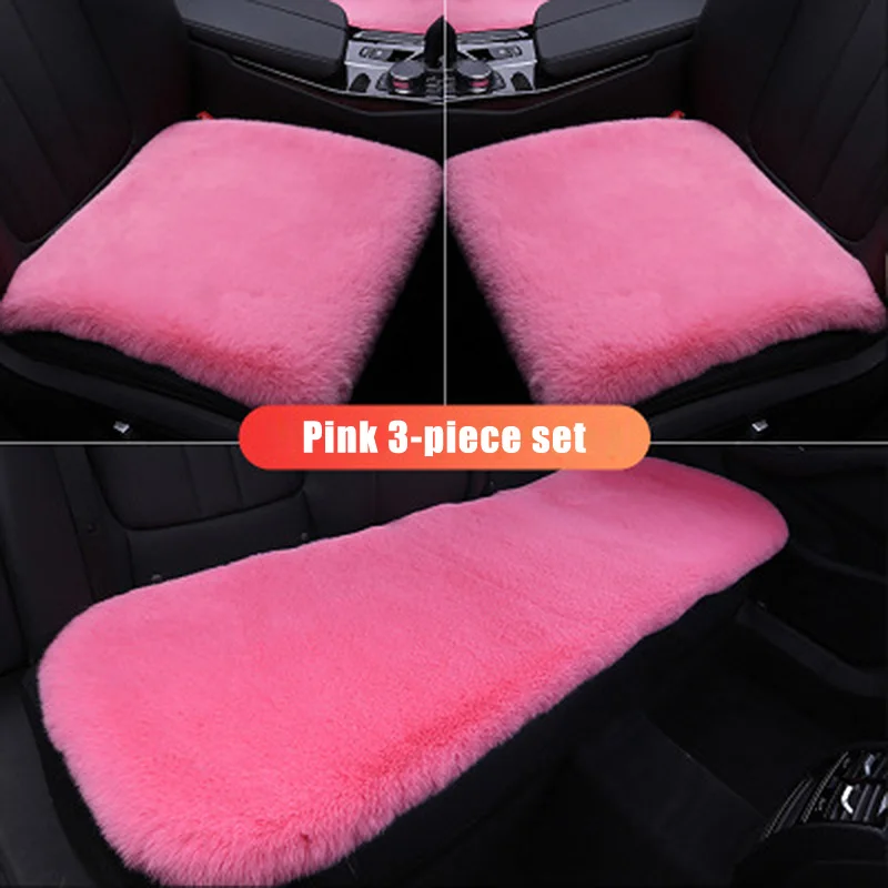 Car Seat Cushion Winter Plush Winter Warm Thick Square Cushion