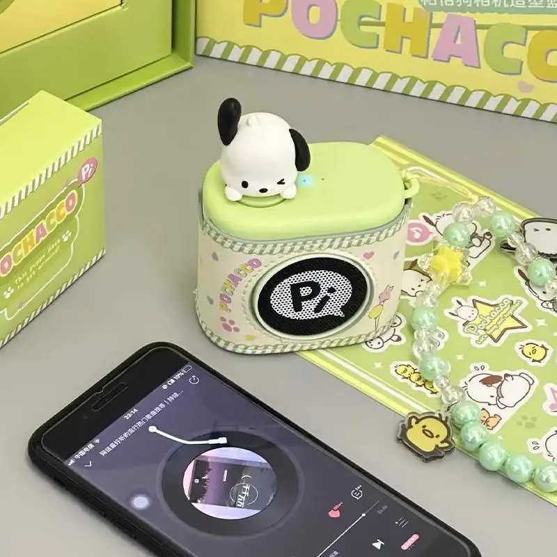 

Sanrioed Pochacco Creativity Bluetooth Audio Long Battery Life High Quality Portable Beads Sticker Exquisite Girlfriend Gift Box