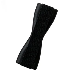 Compact Self - Adhesive Phone Ring Holder with Elastic Grip Sleeve (Black)