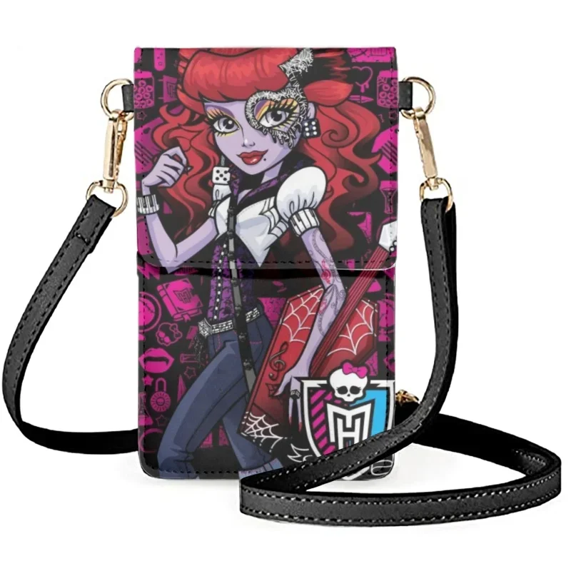 2023 New Monster High Anime Print Lanyard Neck Strap ID Card Pass Moblie Phone USB Badge Holder Porte Bus Bank Credit Case Cover