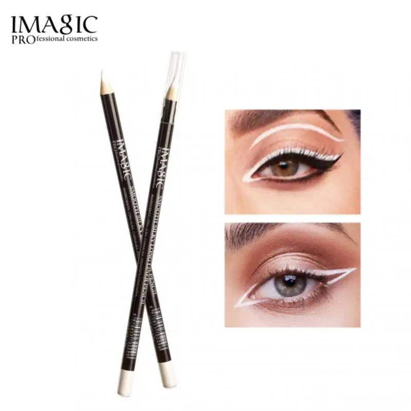 1pc White Eyeliner Pencil Eye Liner Pen Sweat proof Lying Silkworm Pen