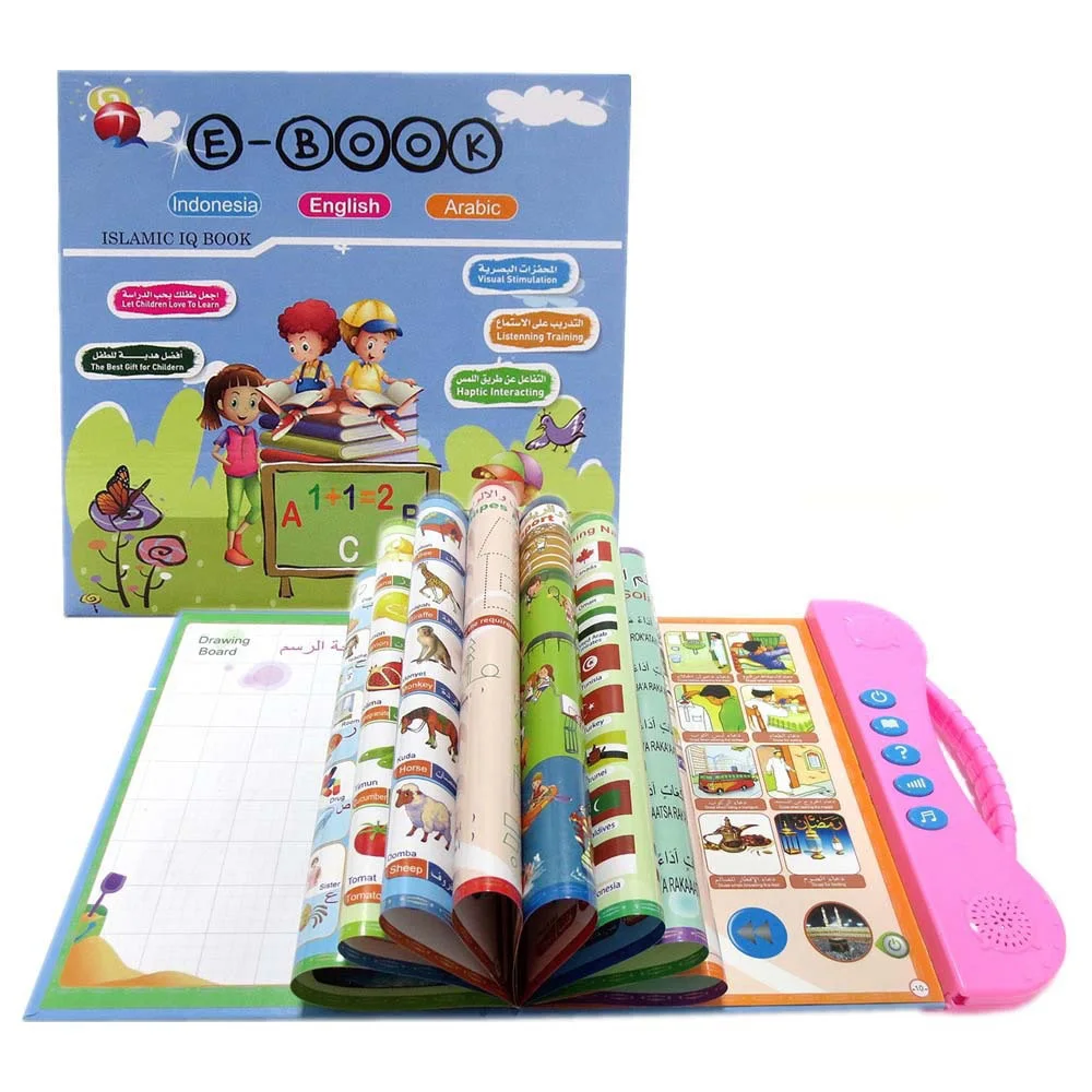 Learning EBook Toy, Indonesian English Arabic Study Machine, Indonesian Kid Preschool Educational 4