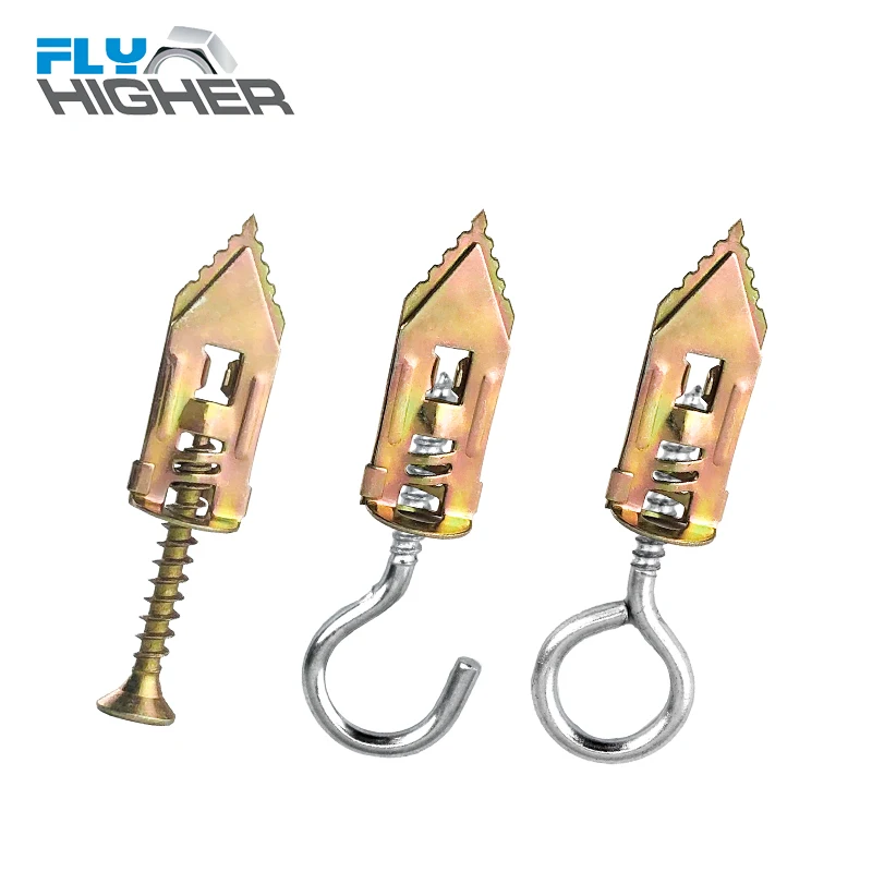 NEW Hammer-In Plasterboard Fixing / Safety nail-in Drywall Anchor 100pcs/pack